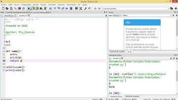 Python- Funciones def (con return y estériles, variables locales y globales)