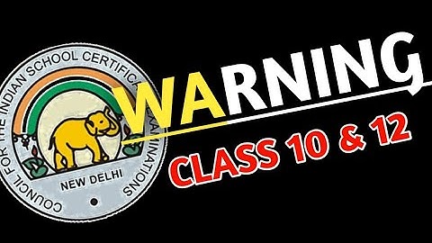 ICSE Board Exam 2024 | ICSE Class 10 & 12 Important Video