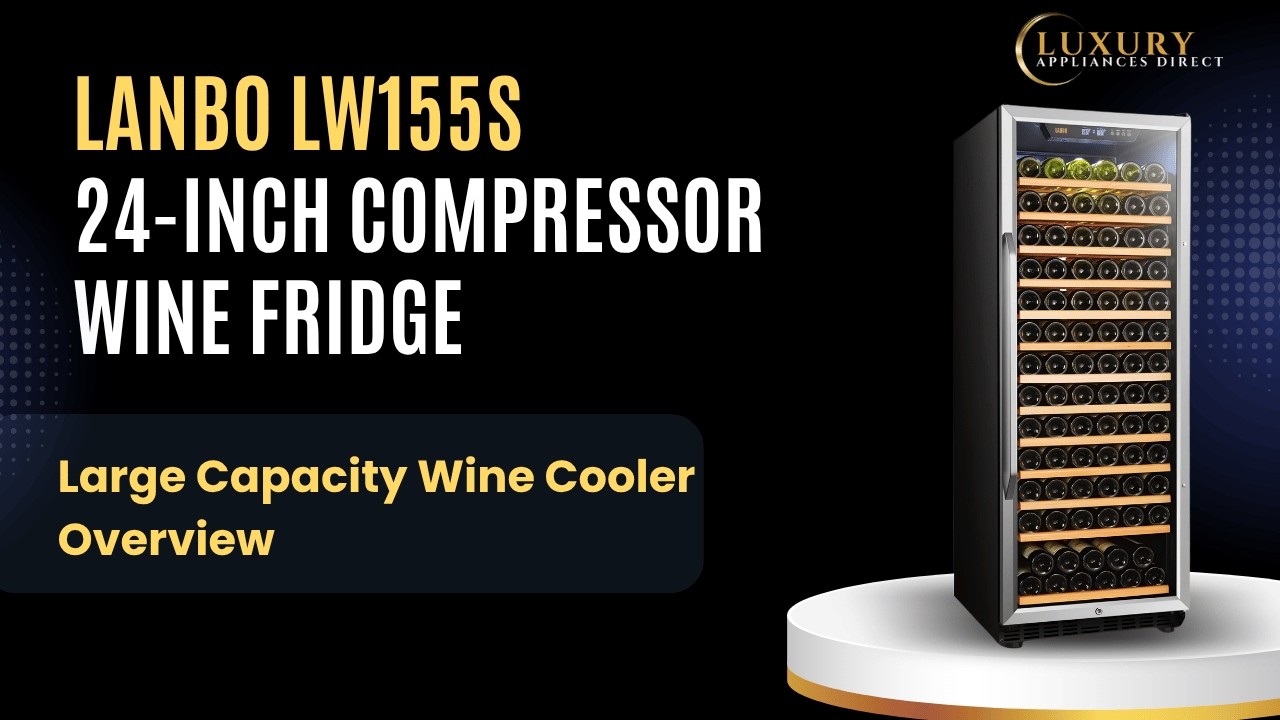 Lanbo LW155S 24-Inch Compressor Wine Fridge | Large Capacity Wine