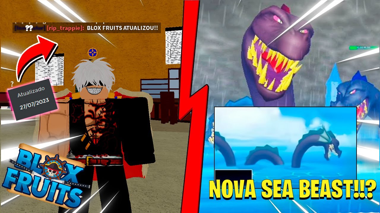 Melhores Frutas CONTRA SEA BEASTS no Blox Fruits #roblox #bloxfruits