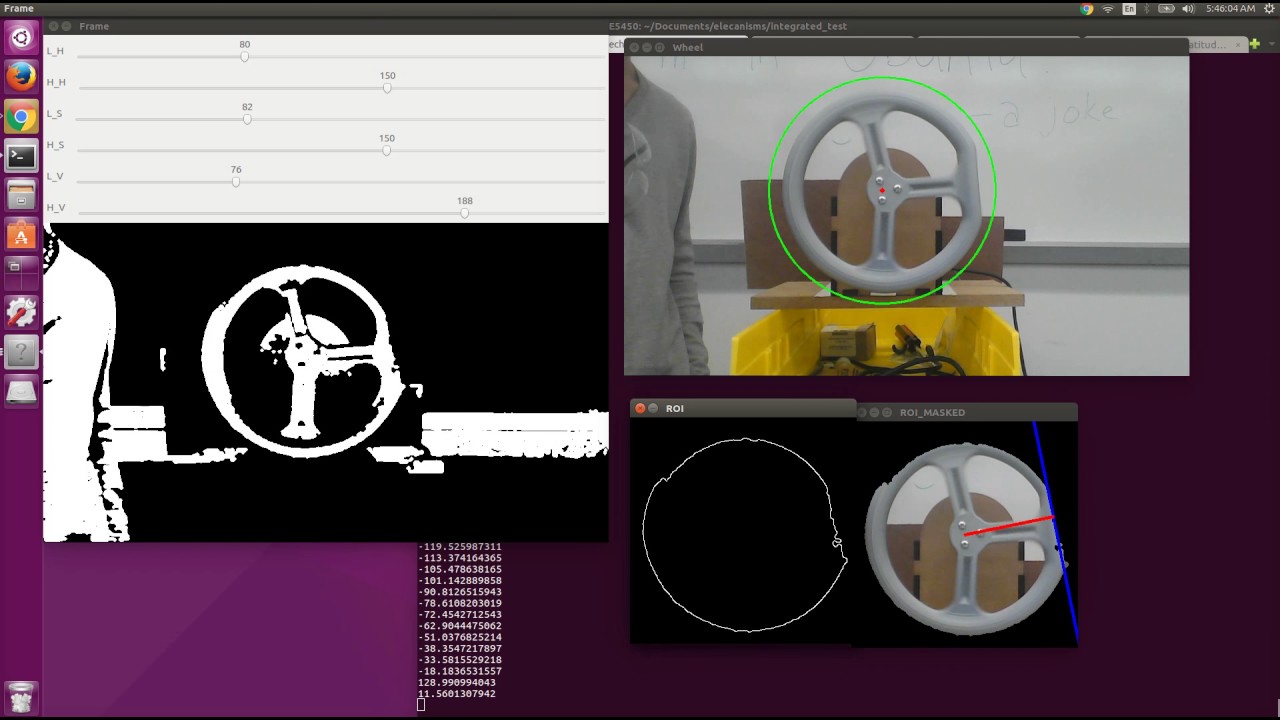 Wheel Orientation Tracking with OpenCV - YouTube