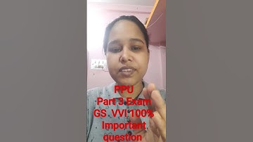 ppu part 3 gs guess paper 2023|ppu gs previou year question paper|ppu part 3 gs| #shorts #ppu_exam