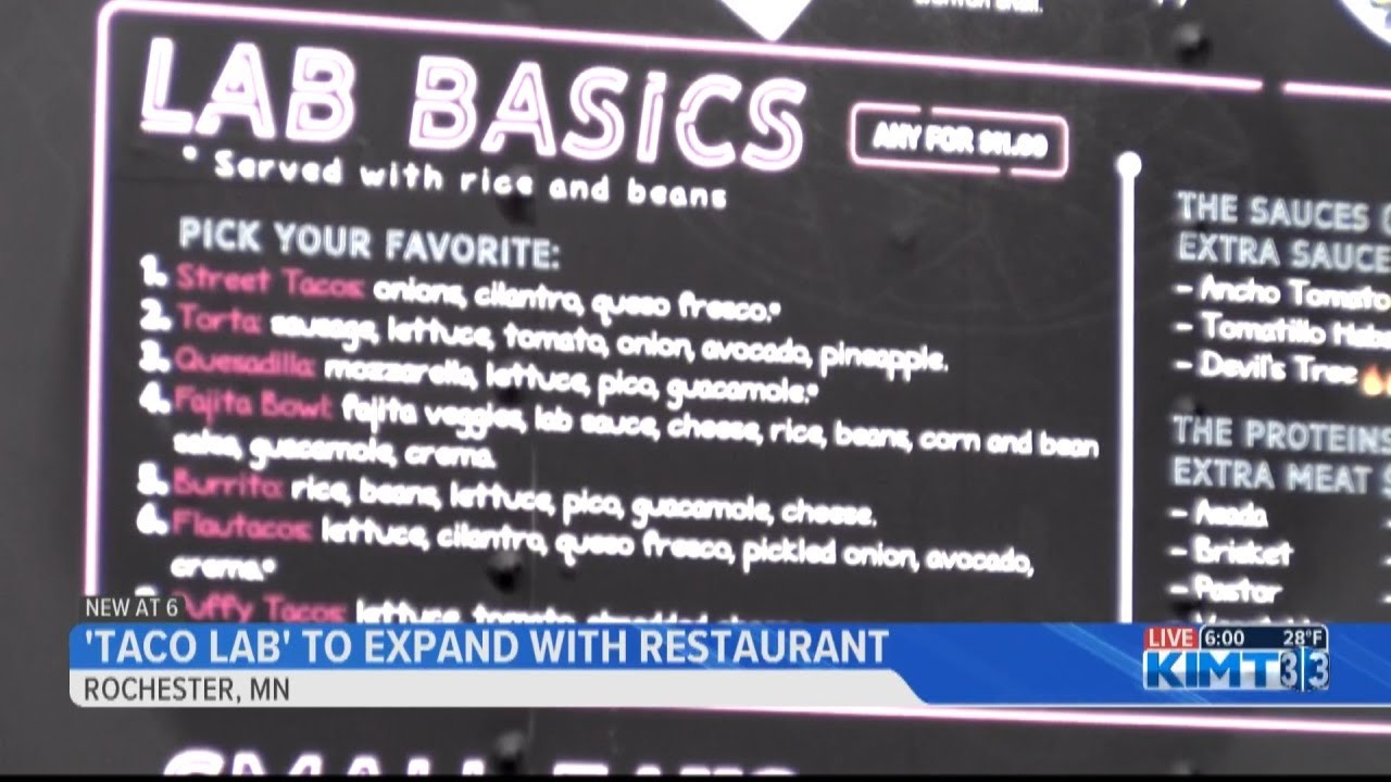 "Taco Lab" to open new restaurant. YouTube