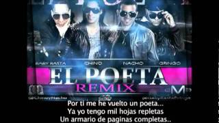 Chino y Nacho Feat Baby Rasta y Gringo   Poeta Remix (Con Letra).