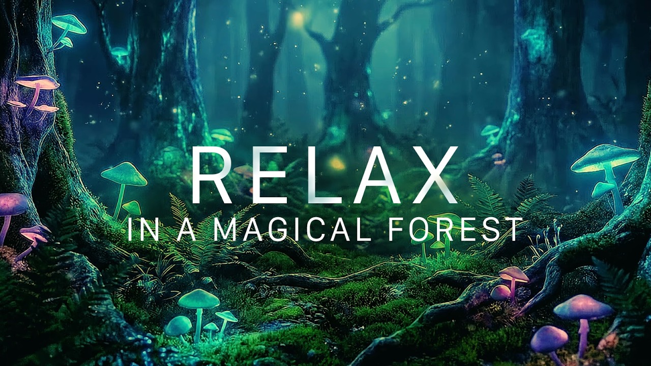Enchanted Magical Forest 🌿✨ Relaxing Fantasy Nature Loop | Wallpaper for Focus, Study & Projector