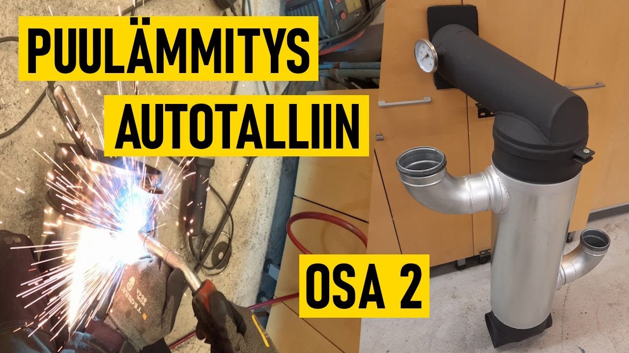 Puulämmitys talliin osa2 - lämmönvaihdin valmiiksi