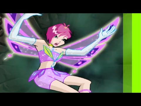 Tecna falls into the Omega portal (4Kids Version) | Winx Club Clip