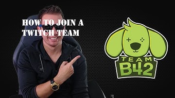 How to join a Twitch Team