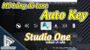 Cách lấy bảng dò Tone Auto Key trong phần mềm Studio One