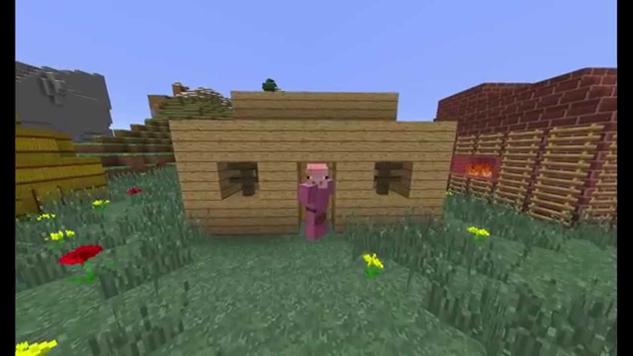 Bg minecraft animations: Трите прасенца...ПОЛУДЯВАТ!