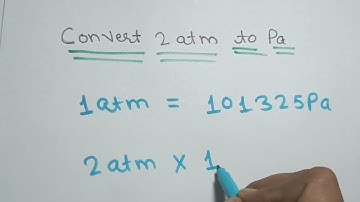 How to convert 2 atmosphere to Pascal|| Conversion of 2 atmosphere to Pascal #