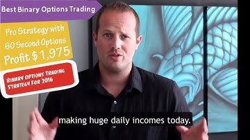 Best Binary Options Trading - Pro Strategy with 60 Second Options Profit $1,975