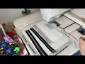 Making a lapped zipper clutch on a Janome 500e Embroidery Machine. Introducing the PeekABoo Clutch.