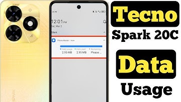 How to show data usage on Tecno Spark 20C || Tecno Spark 20C me data usage kaise show kare ||