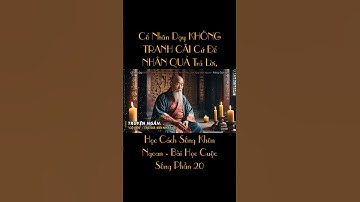 Cổ Nhân Dạy KHÔNG TRANH CÃI Cứ Để NHÂN QUẢ Trả Lời, Học Cách Sống Khôn Ngoan - Bài Học Cuộc Sống Ph