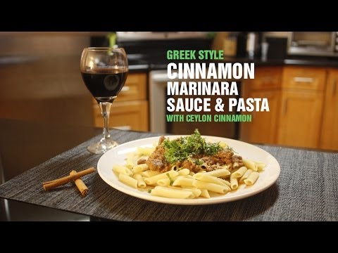 Greek Style Cinnamon Marinara Sauce with Penne Regatta Pasta