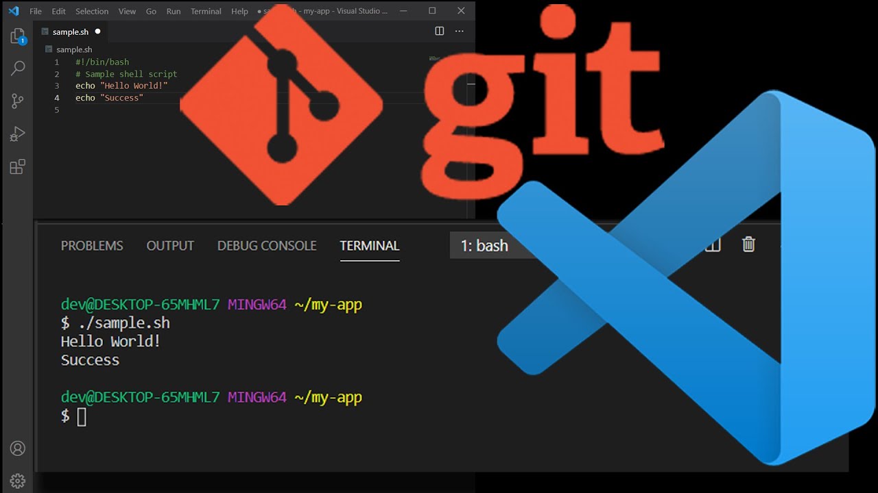 How To Integrate Git Bash In Vscode Visual Studio Code Minute