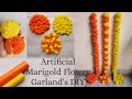 How to make PomPom Style Handmade Plastic Marigold Garland Flower Toran|Centerpiece|DecorFestivalDIY