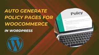 Detalles How to Create Policy Pages in WooCommerce | Privacy, Terms & More! Noticias