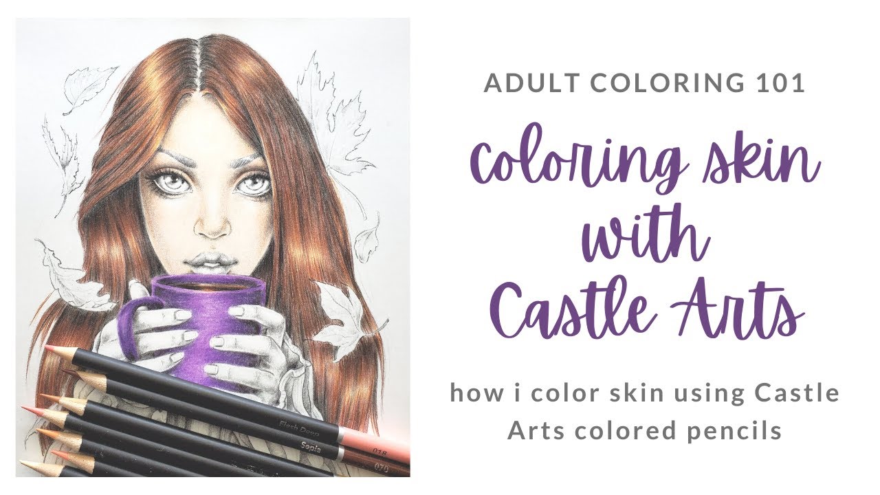 Castle Art Supplies 120 Coloured Pencils Zip-Up Set perfect for