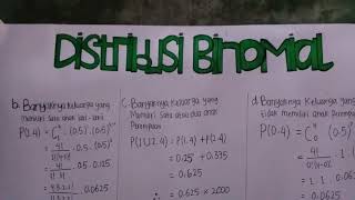 Contoh Soal Distribusi Binomial
