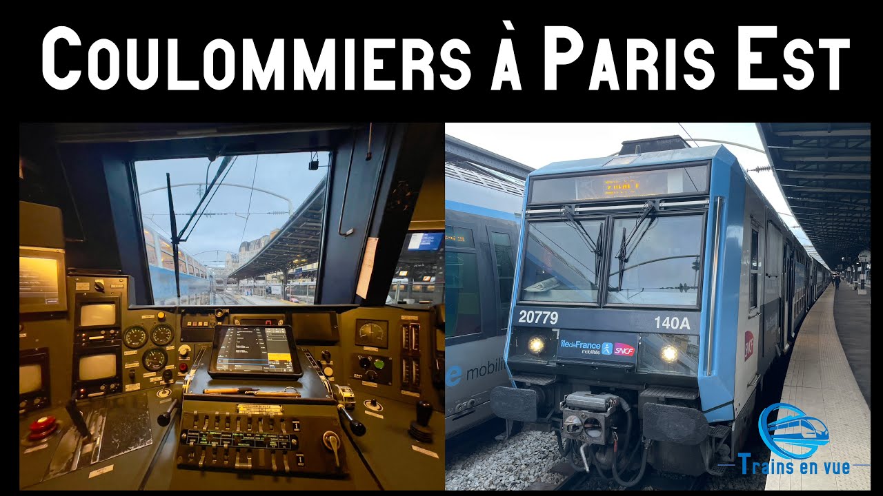 HD CABRIDE - De Coulommiers à Paris EST à bord d'une Z2N - Z20500