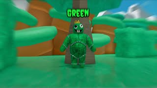 ROBLOX HUNGRY GREEN RAINBOW FRIENDS