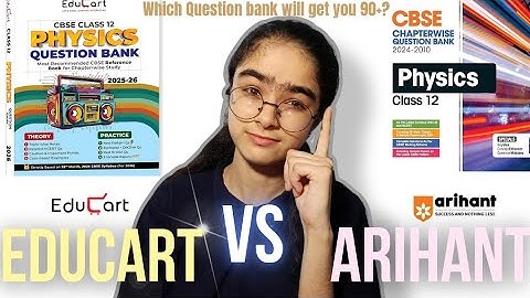EDUCART VS ARIHANT |CLASS 12TH CBSE QUESTION BANKS COMPARISON