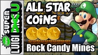 All Star Coins in Rock Candy Mines - New Super Luigi U 100% Guide  (Wii U Gameplay Guide)