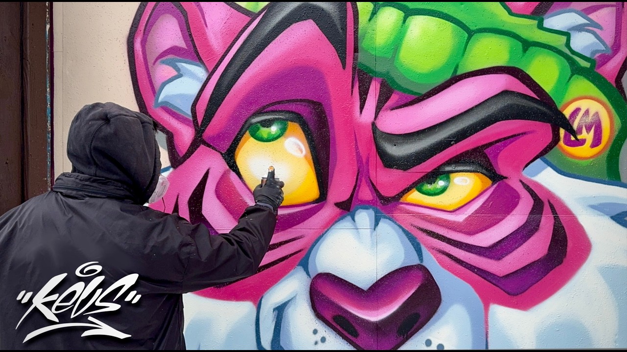 Как я рисую граффити с помощью баллончика с краской