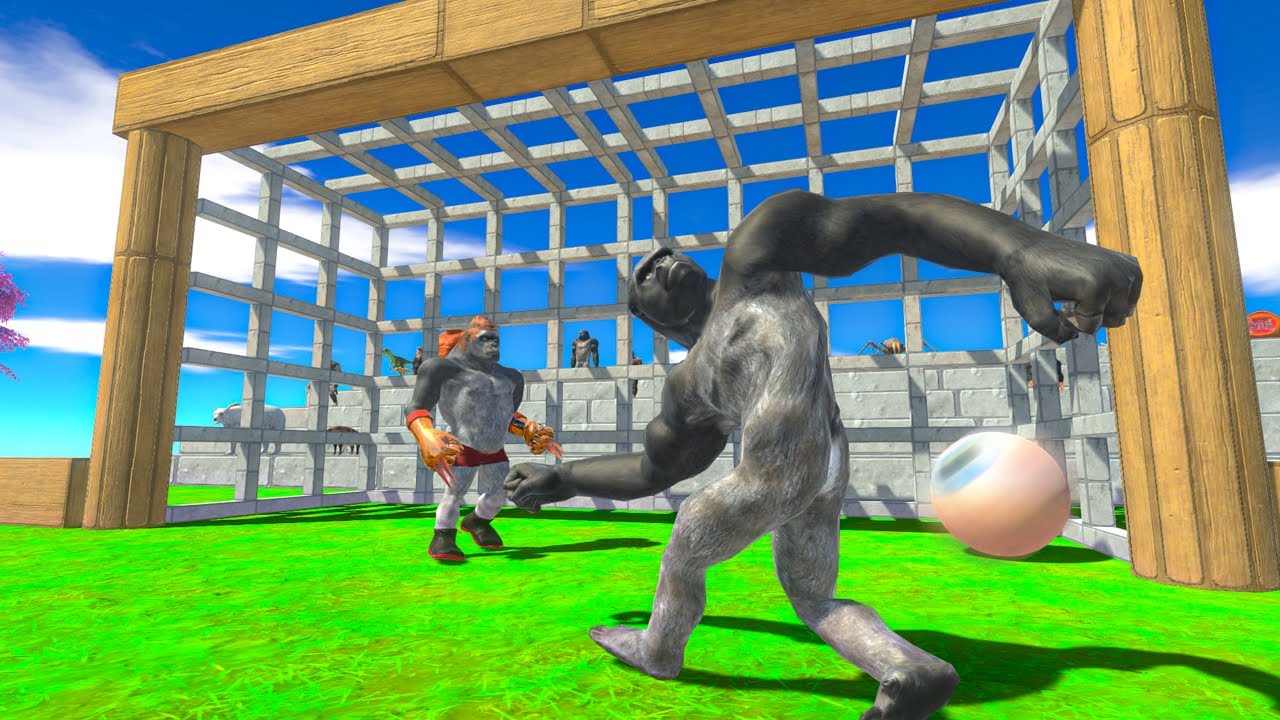 3V3 SOCCER | PRIMATES PLAY FOOTBALL ARBS Animal Revolt Battle Simulator