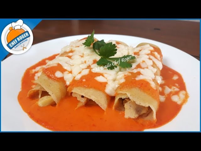 Como hacer una crepa perfecta, CREPAS DE POLLO con 3 salsas, | Chef Roger | Chef Roger Oficial