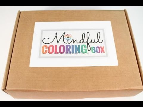 Mindful Coloring Box May 2016 Unboxing + Coupon