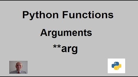Python Function Arguments