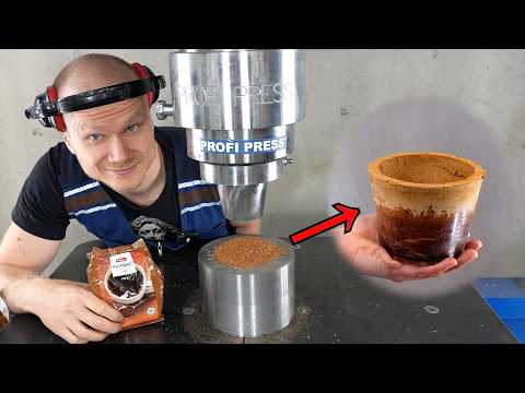 Making coffee cup from coffee | 20 000 mg of Caffeine! / YouTube thumbnail