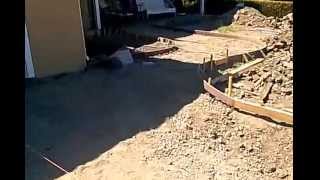 Veterans concrete,...sub base grading @ driveway