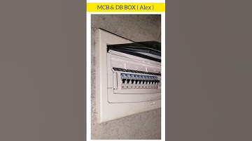 MCB & DB BOX - (Alex) #electrician #electronic #shorts #alex #mcbox