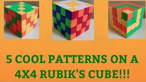5 Cool Patterns on a 4x4 rubik