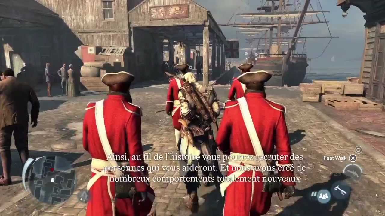 Assassin's Creed 3 - Démo Boston (sous-titre français) - YouTube