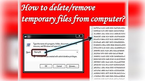 How to Delete/Remove Temporary files from PC (Windows 7)