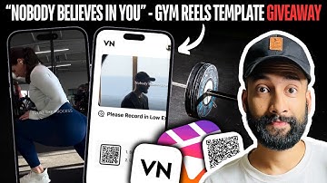 Premium GYM Reels VN Template QR Code & Tutorial!