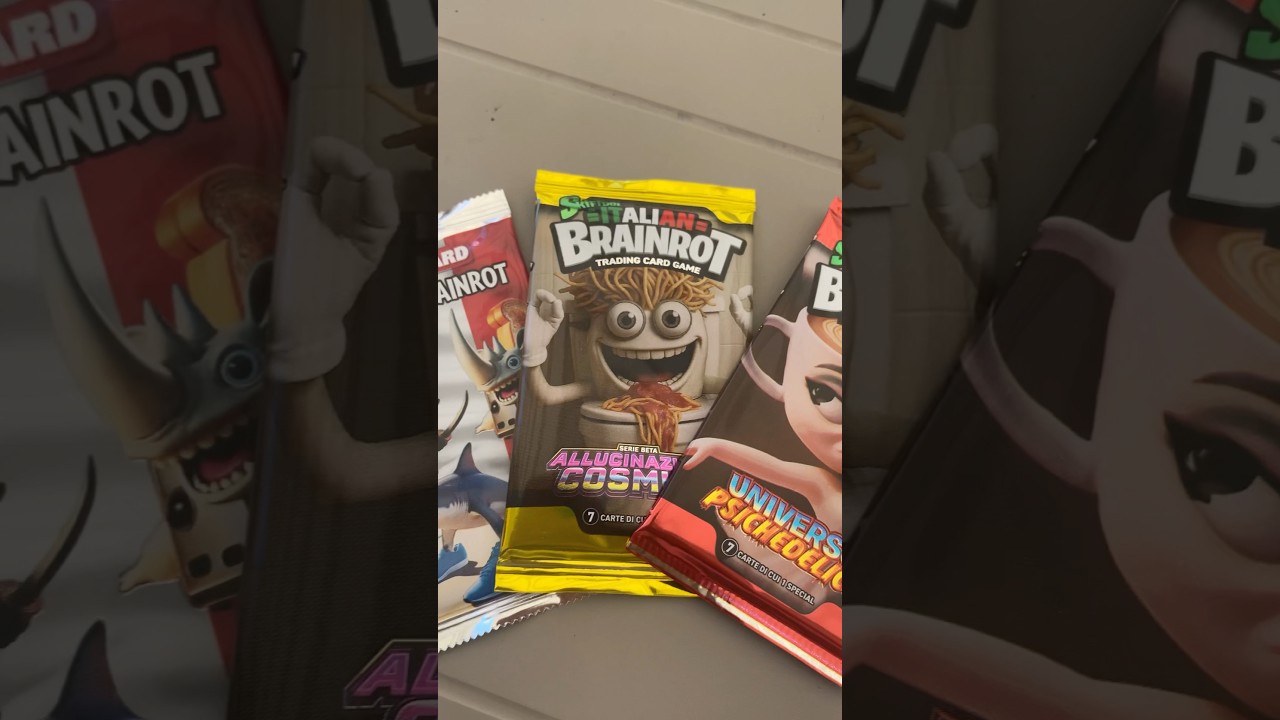 TRE PACCHETTI DIVERSI DI BUSTINE DEI BRAINROT!!!