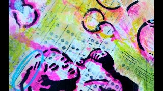 Bubbles of Love Art Journal Page - Creative Team Thursday with Kristin Van Valkenburgh
