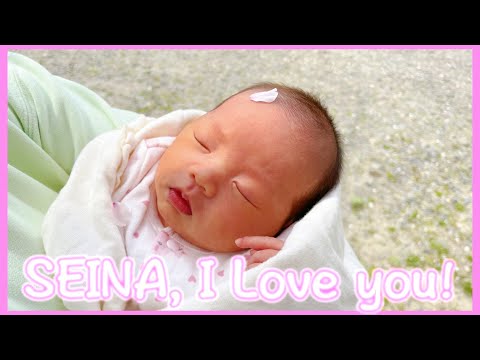 【vlog】生後3週目の新生児、桜を眺めながら初めてのお散歩