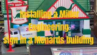 Adding a Miller Engineering sign to a Menards Building