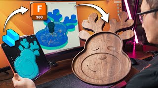 DESIGN & MAKE in Shapr3D and Fusion 360 | CAD CAM Tutorial for CNC