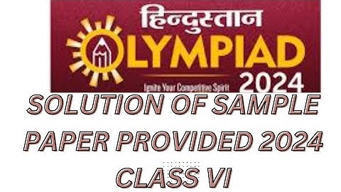 Hindustan Olympiad simple paper solution of class 6. #o lympiad #howto #prepration #2024 #scifun4u