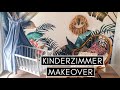 EXTREME KINDERZIMMER MAKEOVER: Baby-Wiege lackieren, Himmel nähen, Kissen färben und Dschungeltapete