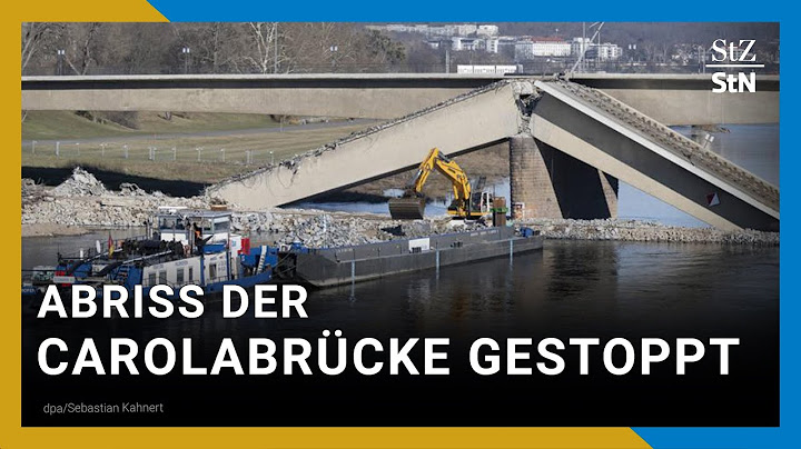 Neue Risse: Dresdner Carolabrücke akut einsturzgefährdet | Abrissarbeiten gestoppt