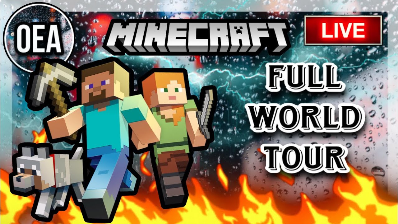 Minecraft Full World Tour LIVE - YouTube